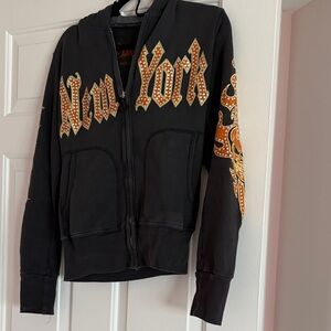 The Great China Wall Black and Orange Hoodie